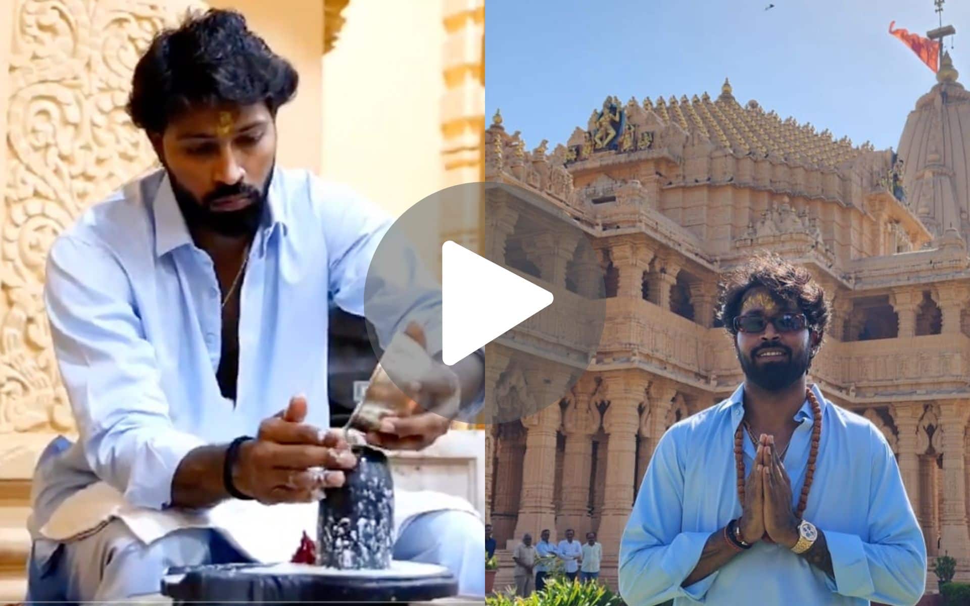 [Watch] Hardik Pandya Offers Prayers At Somnath Temple After MI's IPL 2024 Losing Streak